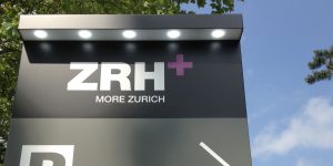 Neoprop Aussenbeschriftung ZRH+ Pylon